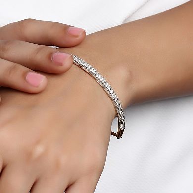 Jewelexcess Sterling Silver 1 1/2 Carat T.W. Diamond Pave Bracelet