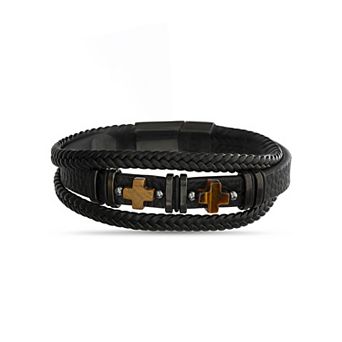 Men's STUDIO 1913 Multi-Layer Faux Leather Bracelet
