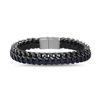 Men's STUDIO 1913 Two-Tone Woven Cord Bracelet