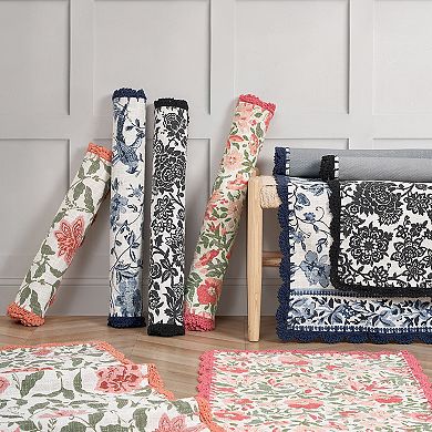 Laura Ashley Crochet Border Area Rug