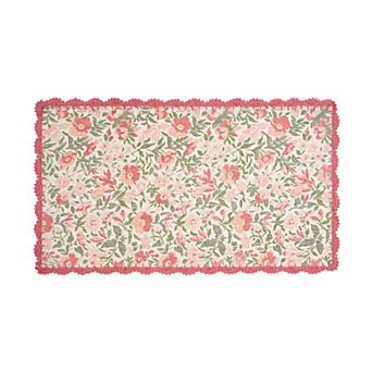 Laura Ashley Crochet Border Area Rug