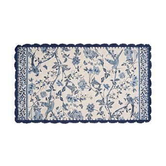 Laura Ashley Crochet Border Area Rug