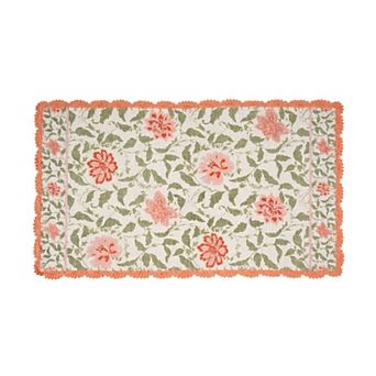 Laura Ashley Crochet Border Area Rug