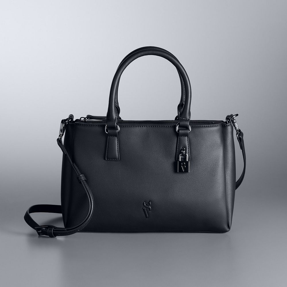 Simply Vera Vera Wang Muna Padlock Satchel Bag