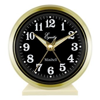 La Crosse Technology 4-Inch Analog Keywind Loud Bell Metal Alarm Clock