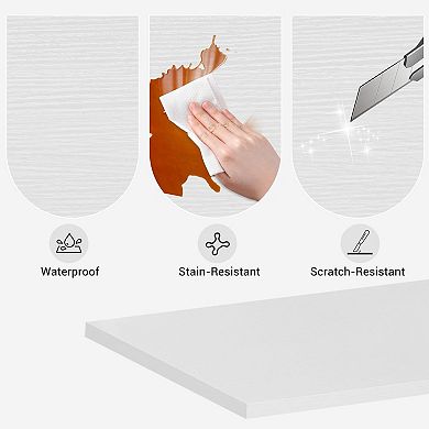 Bookshelf 5-Tier Ladder Bookcase, Industrial Display Shelf, Metal Frame Bookshelves, Home Office