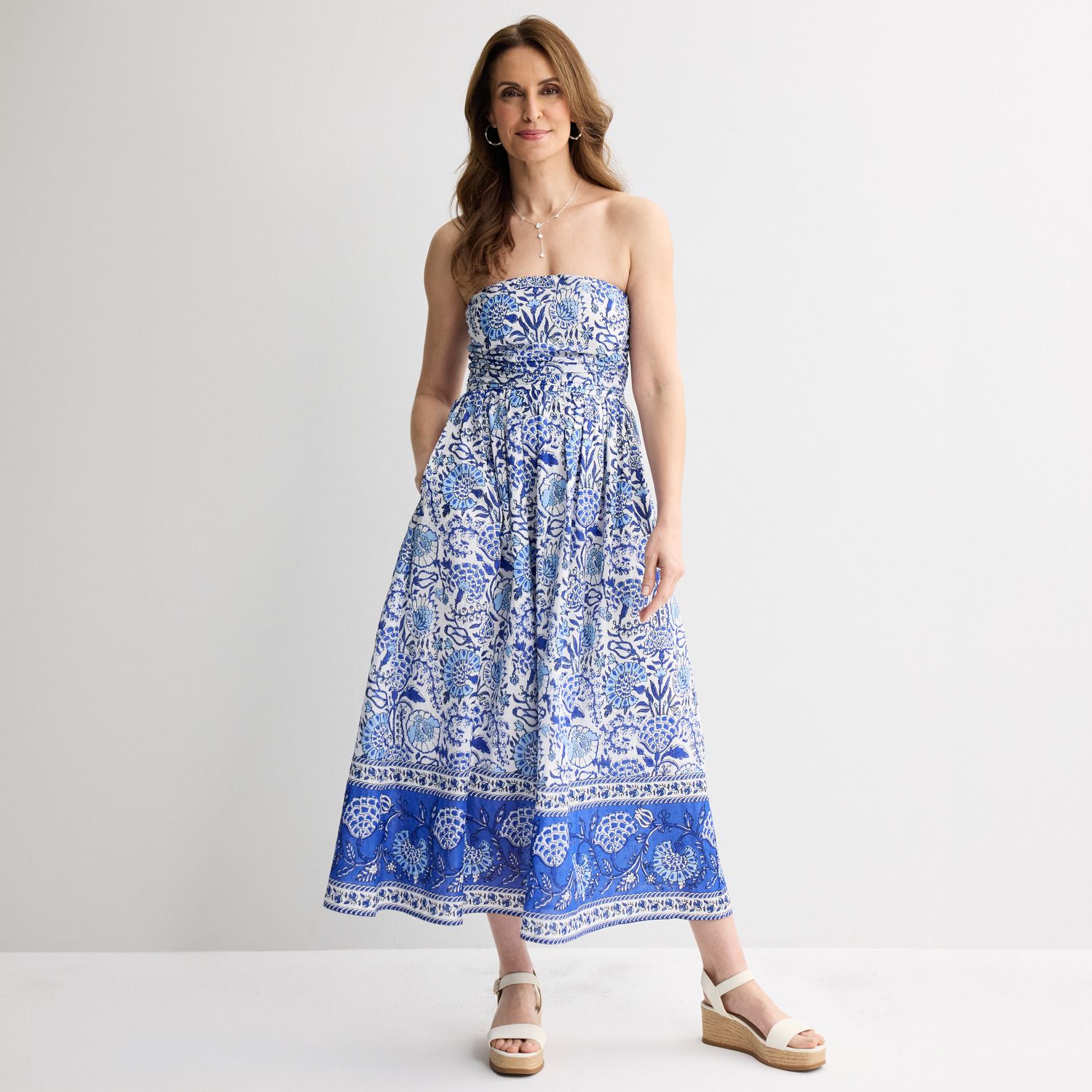 Женские платья Farmers Market Strapless Midi Dress