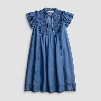 Women's Farmers Market Ruffle Sleeve Short Dress