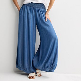 Women's Farmers Market Smocked Waist Balloon Pants
