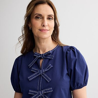 Women's Farmers Market Bow Front Blouse