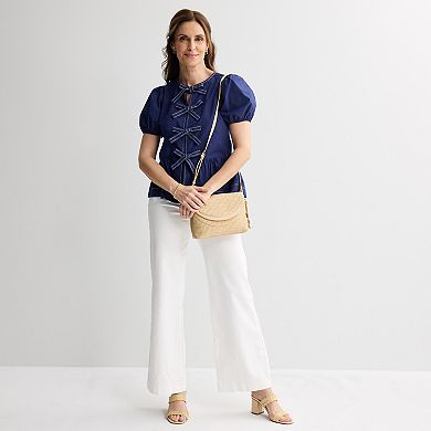 Women's Farmers Market Bow Front Blouse
