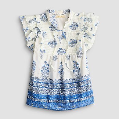 Women's Farmers Market Flounce Sleeve Blouse