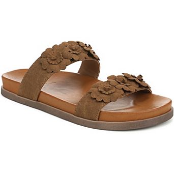 Blowfish Malibu Lovely Women's Faux Suede Floral Slide Sandals