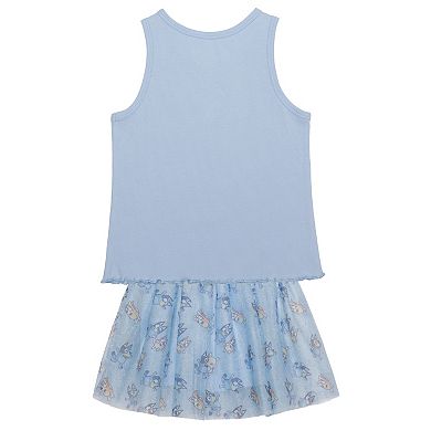 Girls 4-12 Bluey 2-Piece Best Day Ever Tank Top & Skirt Set
