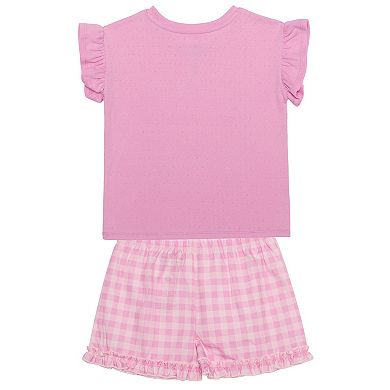 Girls 4-12 Hello Kitty & My Melody 2-Piece Top & Shorts Set