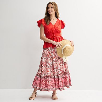 Women's Farmers Market V-Neck Blouse