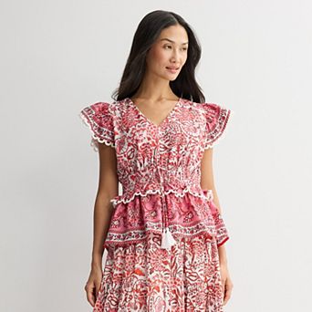 Women's Farmers Market V-Neck Blouse