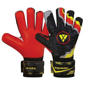 Vizari Anza F.P Youths' Soccer Goalie Gloves with grip boost, padded palm, and fingersave tech.