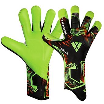 Vizari Dana F.P Youths' Soccer Goalie Gloves with grip boost, padded palm, and fingersave tech.