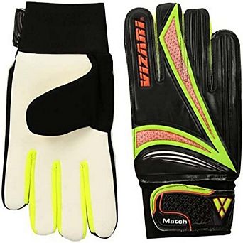 Vizari Junior Match F.P Soccer Goalie Gloves with grip boost, padded palm, and fingersave tech.