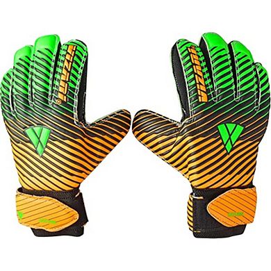 Vizari Saturn F.P Youths' Soccer Goalie Gloves with grip boost, padded palm, and fingersave tech.