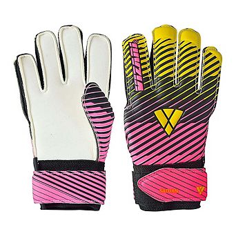 Vizari Saturn F.P Youths' Soccer Goalie Gloves with grip boost, padded palm, and fingersave tech.