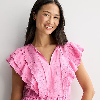 Women's Farmers Market Eyelet Blouse