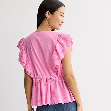 Women's Farmers Market Eyelet Blouse