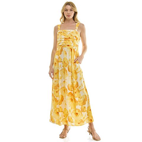 Женские платья Luxology Women's Luxology Pleated Maxi Dress