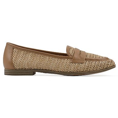 White Mountain North Raffia Women's Slip-On Loafers