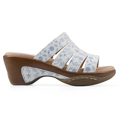 White Mountain Valora Women's Slip-On Clog Sandals