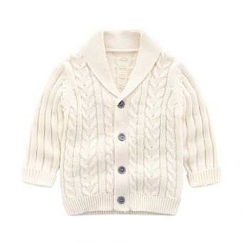 Baby Boys Cable Knit Cardigan Sweater