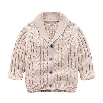 Baby Boys Cable Knit Cardigan Sweater