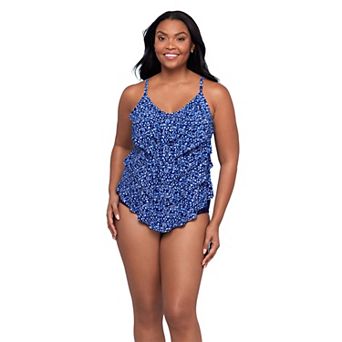 Women's Trimshaper Ruffled Tankini Swim Top