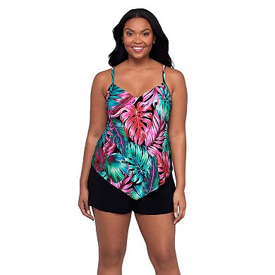 Women's Trimshaper Hank Romper with V-Neck & Adjustable Straps