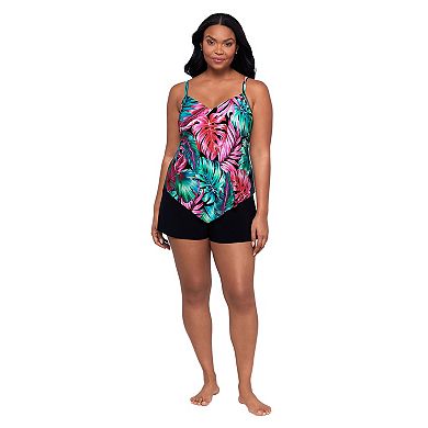 Women's Trimshaper Hank Romper with V-Neck & Adjustable Straps