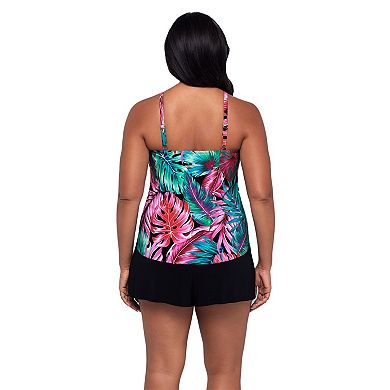 Women's Trimshaper Hank Romper with V-Neck & Adjustable Straps