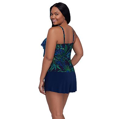 Women's Trimshaper Lily Ruffle Tankini Swim Top