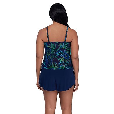 Women's Trimshaper Lily Ruffle Tankini Swim Top