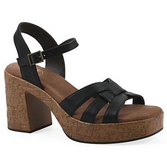 White Mountain Women's Barista Platform Sandals