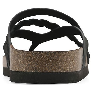 White Mountain Halogen Women's Cushioned Footbed Slingback Sandals