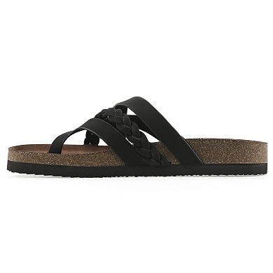 White Mountain Halogen Women's Cushioned Footbed Slingback Sandals