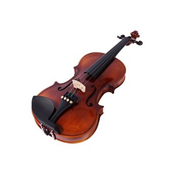 Pyle 4/4 Plywood Student Violin with Accessories Kit PGVILN15 - Natural Wood Grain Finish