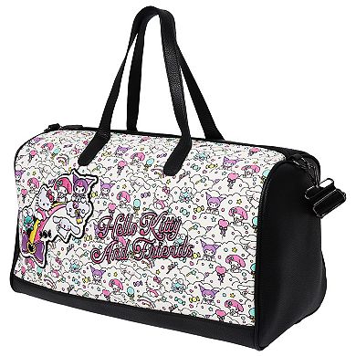 Ful Sanrio Hello Kitty and Friends “Sugar Rush” Black & White Weekender Duffel