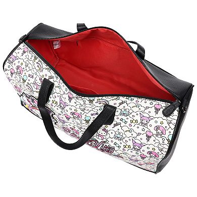 Ful Sanrio Hello Kitty and Friends “Sugar Rush” Black & White Weekender Duffel