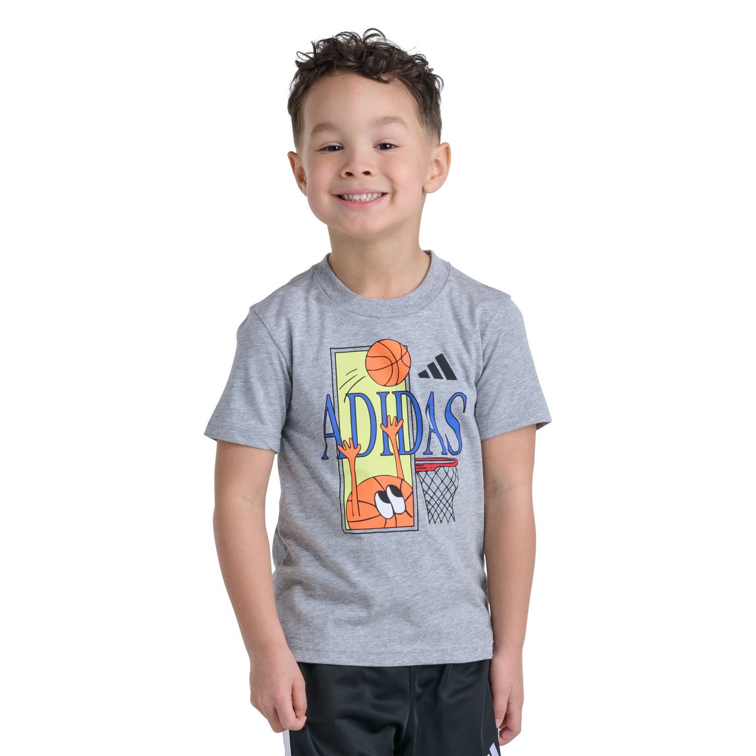Футболка adidas Basketball Mascot Short Sleeve Graphic для мальчиков — фото 1