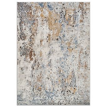 World Rug Gallery Blended Brushstroke Abstract Rug