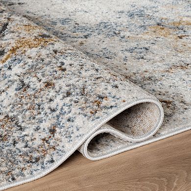 World Rug Gallery Blended Brushstroke Abstract Rug