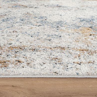 World Rug Gallery Blended Brushstroke Abstract Rug