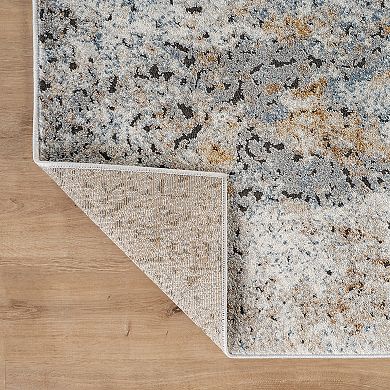 World Rug Gallery Blended Brushstroke Abstract Rug